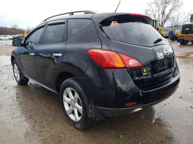 JN8AZ18WX9W140029 - 2009 NISSAN MURANO S BLACK photo 2