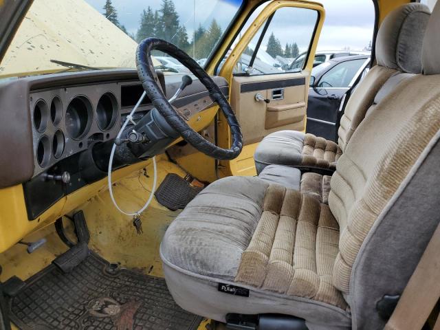 2GCDC14H4E1206691 - 1984 CHEVROLET C10 YELLOW photo 7