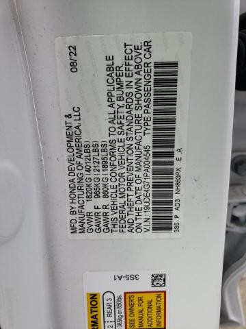 19UDE4G71PA004545 - 2023 ACURA INTEGRA A-SPEC TECH WHITE photo 13