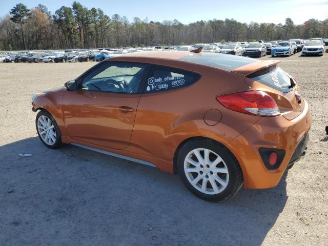 KMHTC6AEXGU283961 - 2016 HYUNDAI VELOSTER TURBO ORANGE photo 2