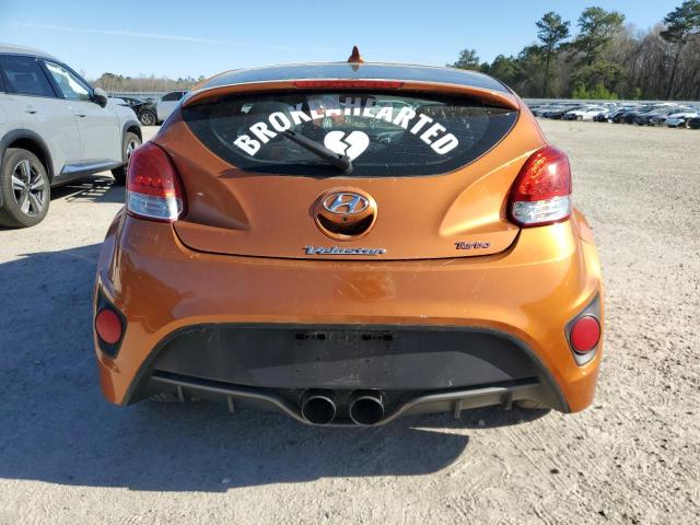 KMHTC6AEXGU283961 - 2016 HYUNDAI VELOSTER TURBO ORANGE photo 6