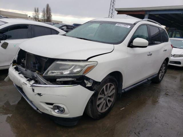 5N1AR2MN2EC652938 - 2014 NISSAN PATHFINDER S WHITE photo 1