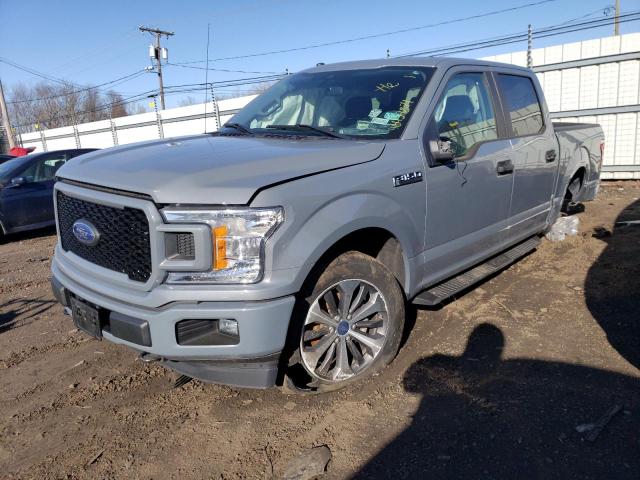 1FTEW1EP4KKD54000 - 2019 FORD F150 SUPERCREW GRAY photo 1