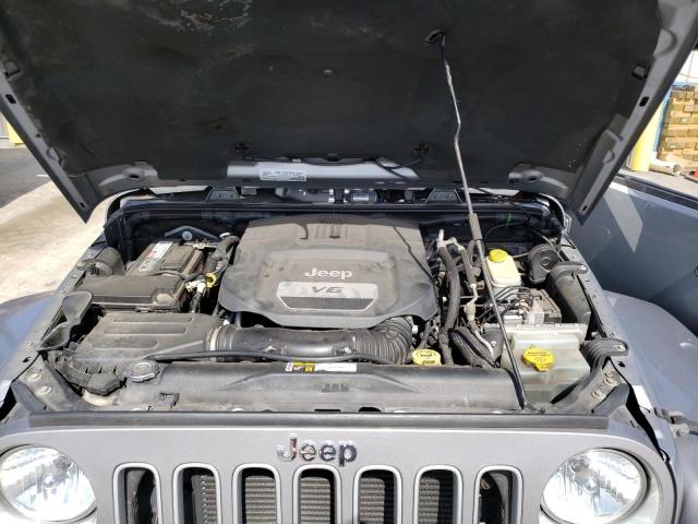 1C4AJWBGXGL128608 - 2016 JEEP WRANGLER SAHARA GRAY photo 11