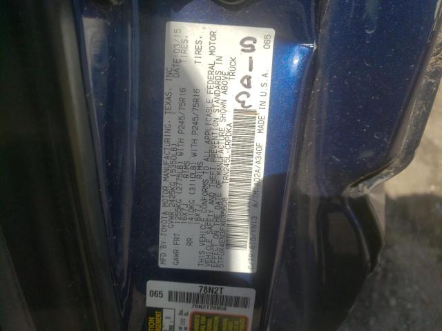 5TFUX4EN3FX035608 - 2015 TOYOTA TACOMA ACCESS CAB 蓝色 照片 12