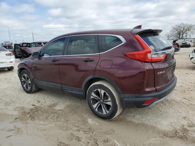 5J6RW5H38HL001533 - 2017 HONDA CR-V LX BURGUNDY photo 2