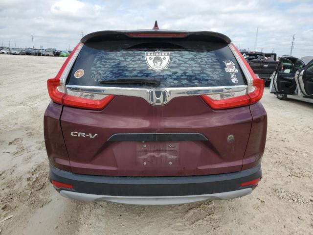 5J6RW5H38HL001533 - 2017 HONDA CR-V LX BURGUNDY photo 6