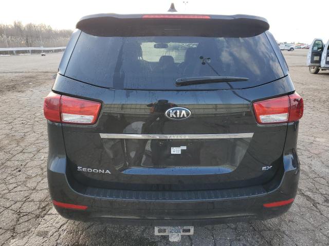 KNDMC5C1XF6050498 - 2015 KIA SEDONA EX BLACK photo 6