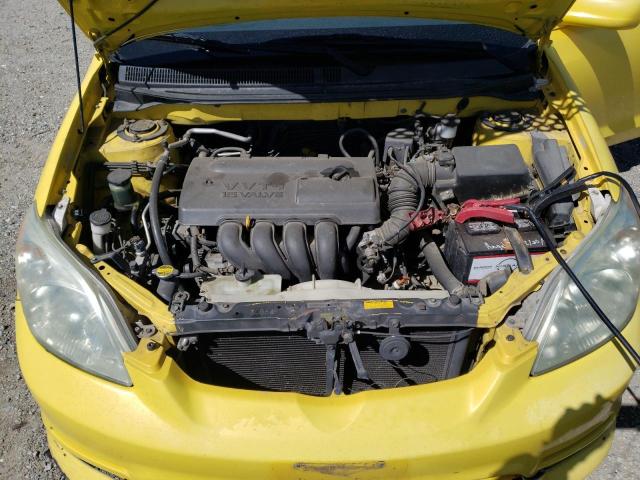 2T1KR32E54C172867 - 2004 TOYOTA COROLLA MA XR YELLOW photo 11