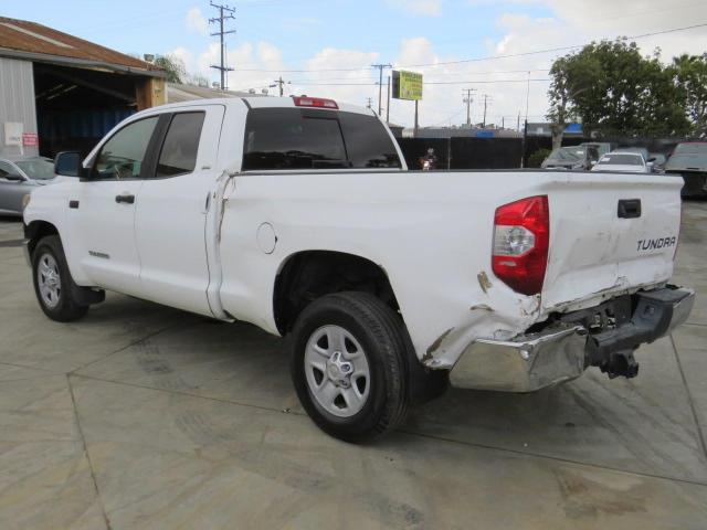 5TFRY5F1XKX249283 - 2019 TOYOTA TUNDRA DOUBLE CAB SR/SR5 WHITE photo 3