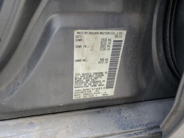 1N4AL3AP6FC576813 - 2015 NISSAN ALTIMA 2.5 GRAY photo 13