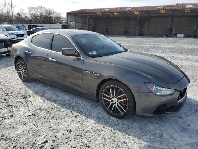 ZAM57RTAXF1153431 - 2015 MASERATI GHIBLI S GRAY photo 4