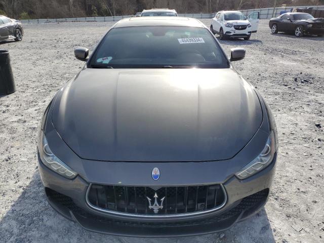 ZAM57RTAXF1153431 - 2015 MASERATI GHIBLI S GRAY photo 5