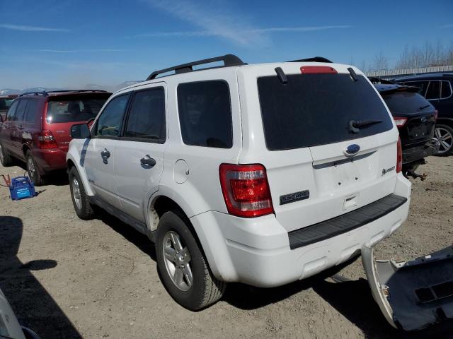 1FMCU5K39AKC05680 - 2010 FORD ESCAPE HYBRID WHITE photo 2