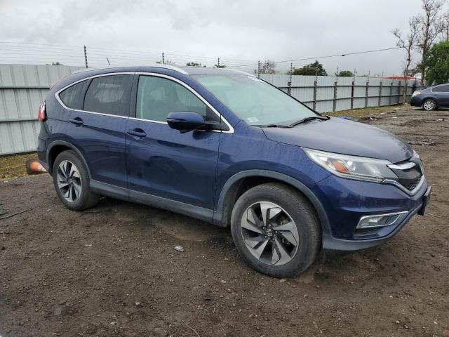 5J6RM3H93FL014556 - 2015 HONDA CR-V TOURING BLUE photo 4