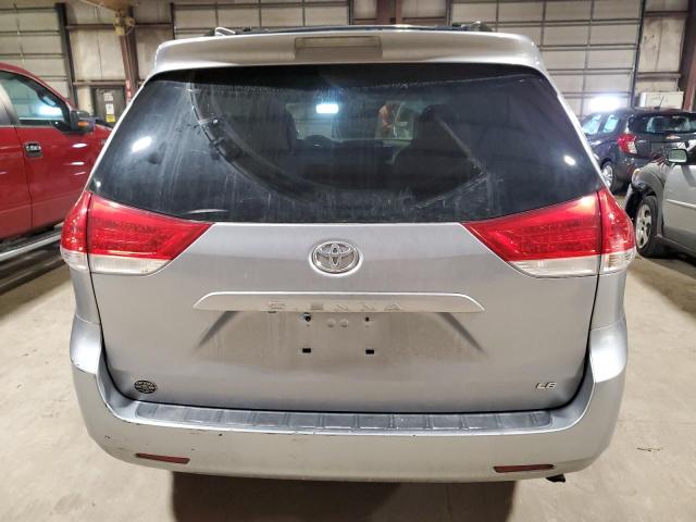 5TDKK3DC6BS043198 - 2011 TOYOTA SIENNA LE SILVER photo 6