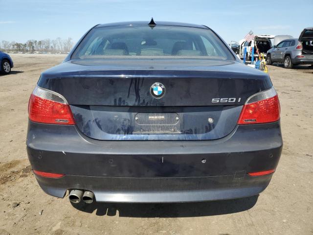 WBANB53547CP08598 - 2007 BMW 550 I BLUE photo 6