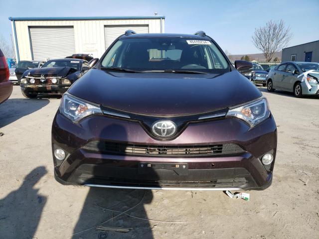 2T3RFREV2HW561242 - 2017 TOYOTA RAV4 XLE PURPLE photo 5