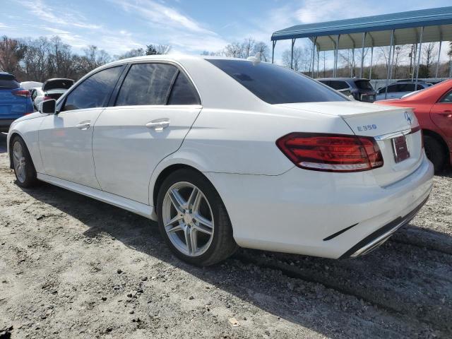 WDDHF8JB9EA883247 - 2014 MERCEDES-BENZ E 350 4MATIC WHITE photo 2