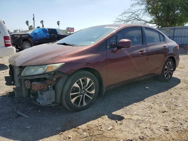 19XFB2F8XDE052715 - 2013 HONDA CIVIC EX MAROON photo 1