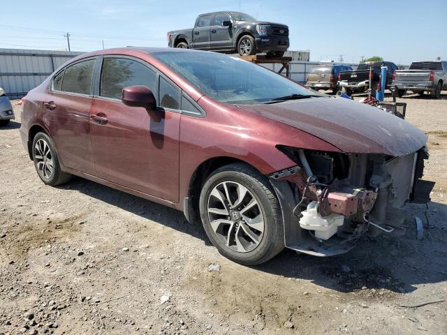 19XFB2F8XDE052715 - 2013 HONDA CIVIC EX MAROON photo 4