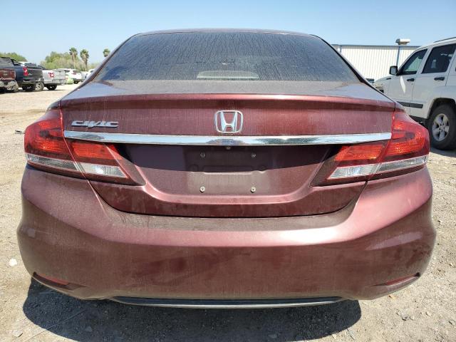 19XFB2F8XDE052715 - 2013 HONDA CIVIC EX MAROON photo 6