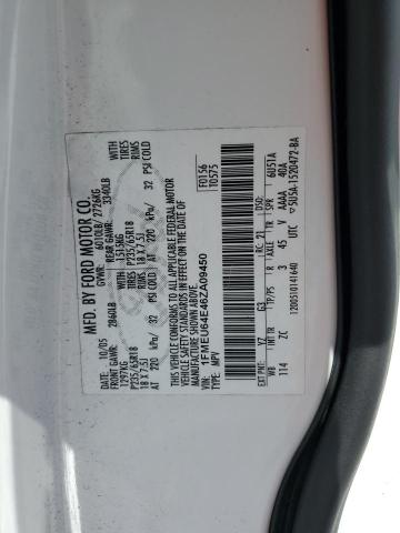 1FMEU64E46ZA09450 - 2006 FORD EXPLORER EDDIE BAUER WHITE photo 12