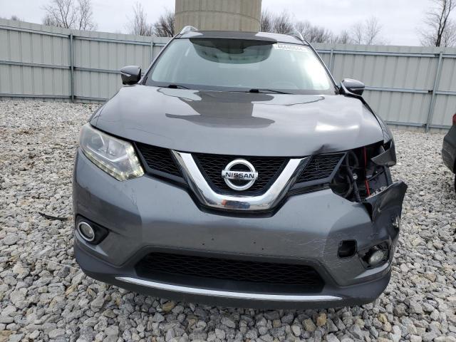 5N1AT2MV4FC925283 - 2015 NISSAN ROGUE S GRAY photo 5