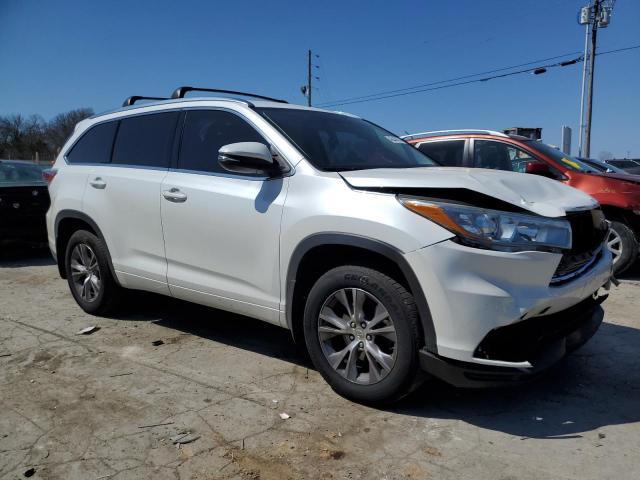 5TDJKRFH7FS177988 - 2015 TOYOTA HIGHLANDER XLE WHITE photo 4