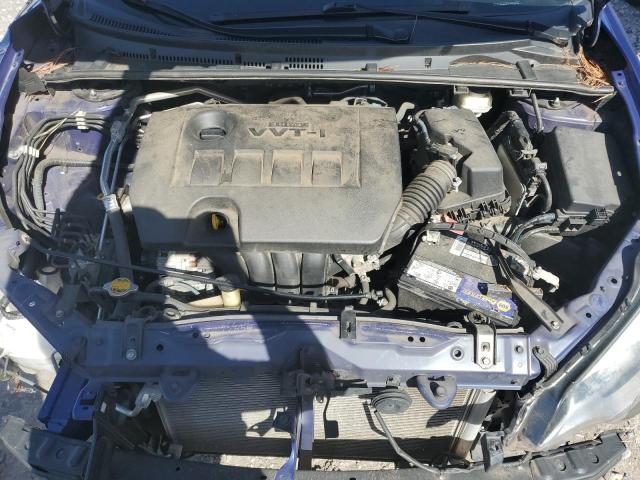 2T1BURHE3EC053919 - 2014 TOYOTA COROLLA L BLUE photo 11