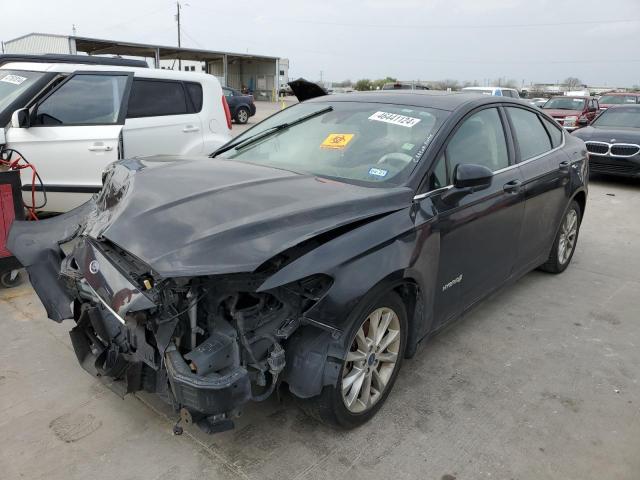 3FA6P0LU8KR120075 - 2019 FORD FUSION SE BLACK photo 1