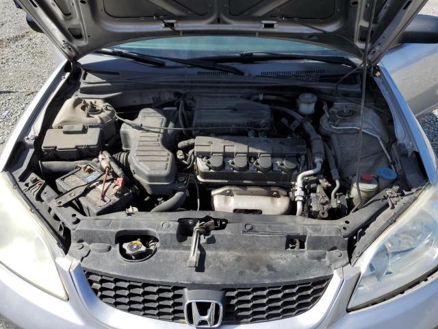 1HGEM22165L069231 - 2005 HONDA CIVIC DX VP SILVER photo 11