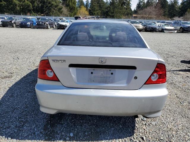 1HGEM22165L069231 - 2005 HONDA CIVIC DX VP SILVER photo 6