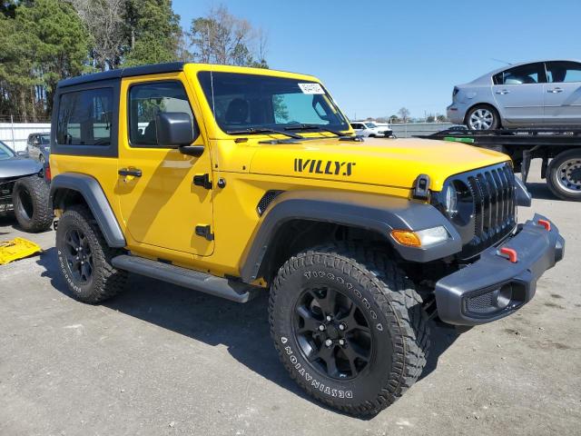 1C4GJXAN1MW663370 - 2021 JEEP WRANGLER SPORT YELLOW photo 4