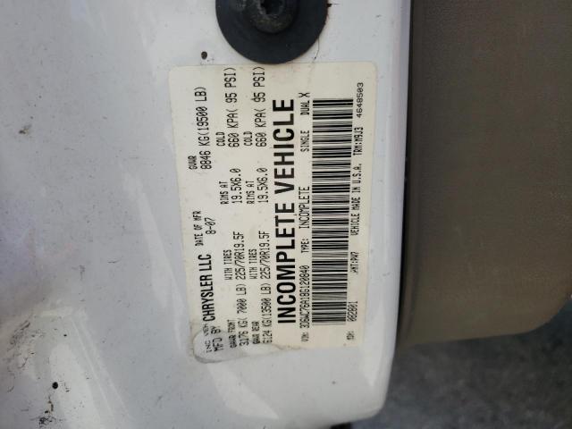 3D6WC76A18G120840 - 2008 DODGE RAM 5500 ST WHITE photo 10