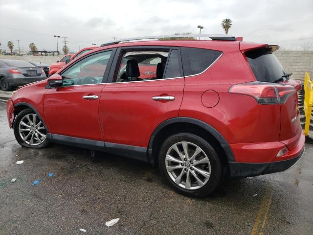 2T3YFREV9HW397287 - 2017 TOYOTA RAV4 LIMITED RED photo 2