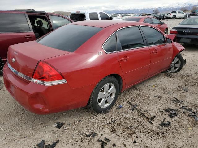 2G1WT55N389140444 - 2008 CHEVROLET IMPALA LT RED photo 3