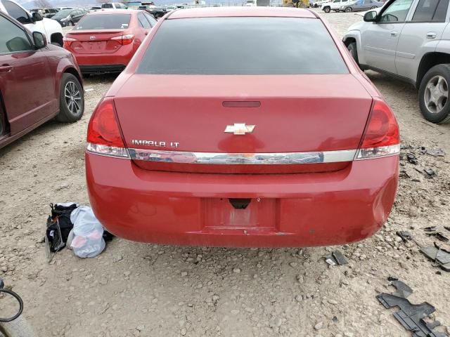 2G1WT55N389140444 - 2008 CHEVROLET IMPALA LT RED photo 6