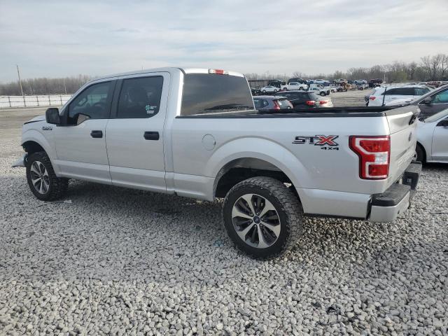 1FTFW1E45KKF17036 - 2019 FORD F150 SUPERCREW SILVER photo 2