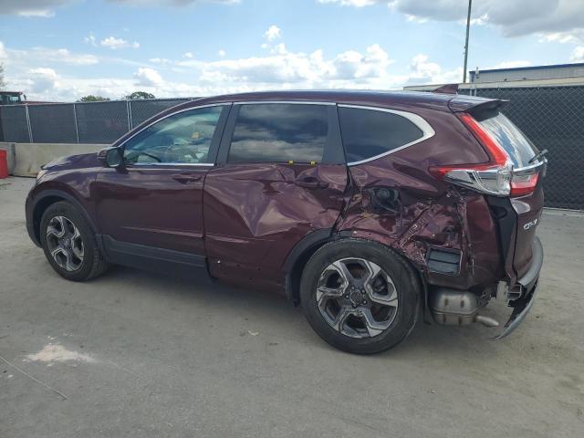 7FARW1H84KE013056 - 2019 HONDA CR-V EXL BURGUNDY photo 2