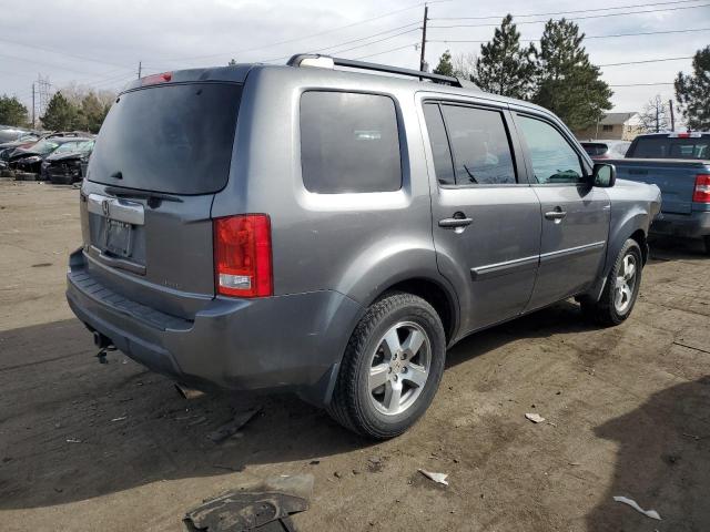 5FNYF4H57AB005174 - 2010 HONDA PILOT EXL GRAY photo 3