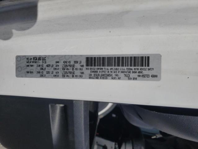 3C6URVJGXKE500541 - 2019 RAM PROMASTER 3500 HIGH თეთრი ფოტო 12