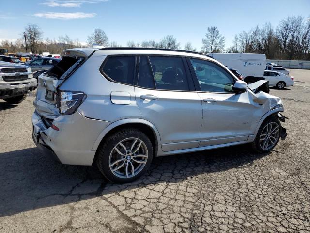 5UXWX9C57G0D91256 - 2016 BMW X3 XDRIVE28I SILVER photo 3