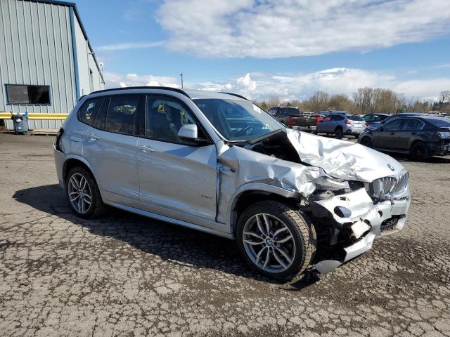 5UXWX9C57G0D91256 - 2016 BMW X3 XDRIVE28I SILVER photo 4