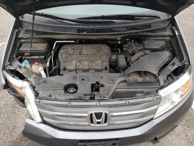 5FNRL5H20DB001481 - 2013 HONDA ODYSSEY LX GRAY photo 12