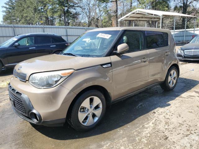 KNDJN2A25F7119793 - 2015 KIA SOUL BROWN photo 1