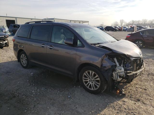 5TDYK3DC5FS585487 - 2015 TOYOTA SIENNA XLE GRAY photo 4