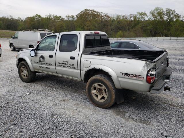 5TEGN92N82Z116711 - 2002 TOYOTA TACOMA DOUBLE CAB PRERUNNER SILVER photo 2