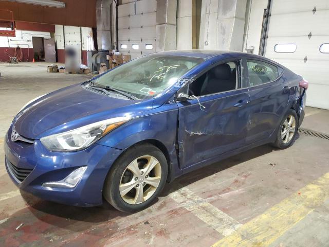 5NPDH4AE4GH711063 - 2016 HYUNDAI ELANTRA SE BLUE photo 1