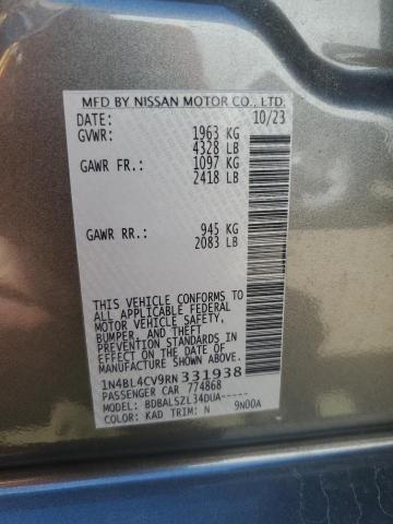 1N4BL4CV9RN331938 - 2024 NISSAN ALTIMA SR GRAY photo 13